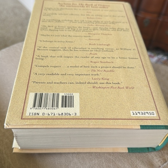 The Book of Virtues A Treasury of Great Moral Stories William Bennett EUC VTG - Picture 5 of 5